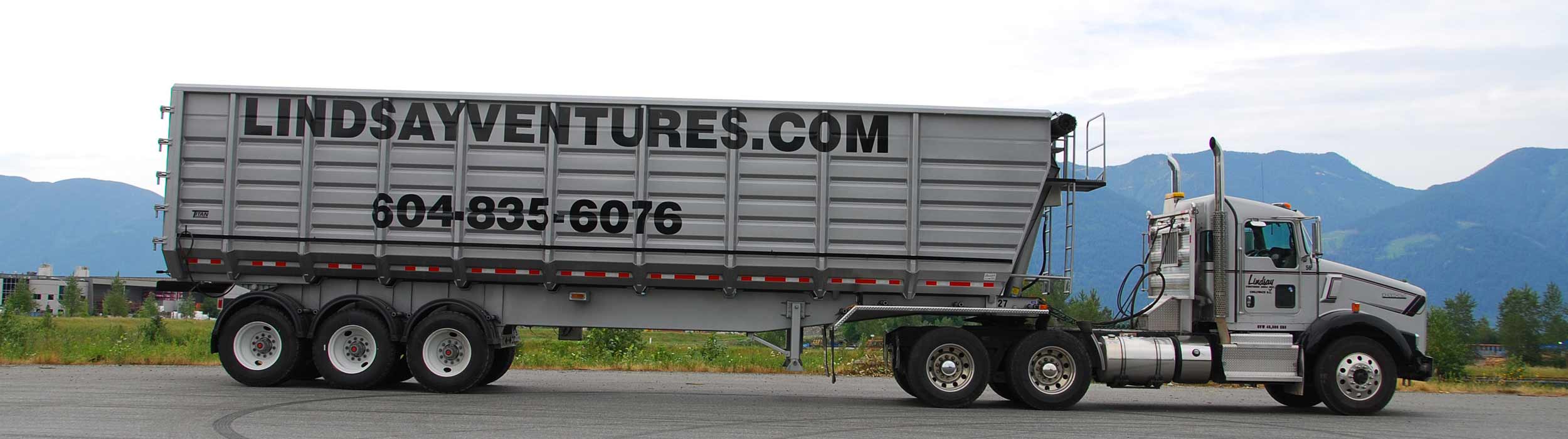 Lindsay Ventures hauling truck